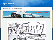Tablet Screenshot of frugal-science.com